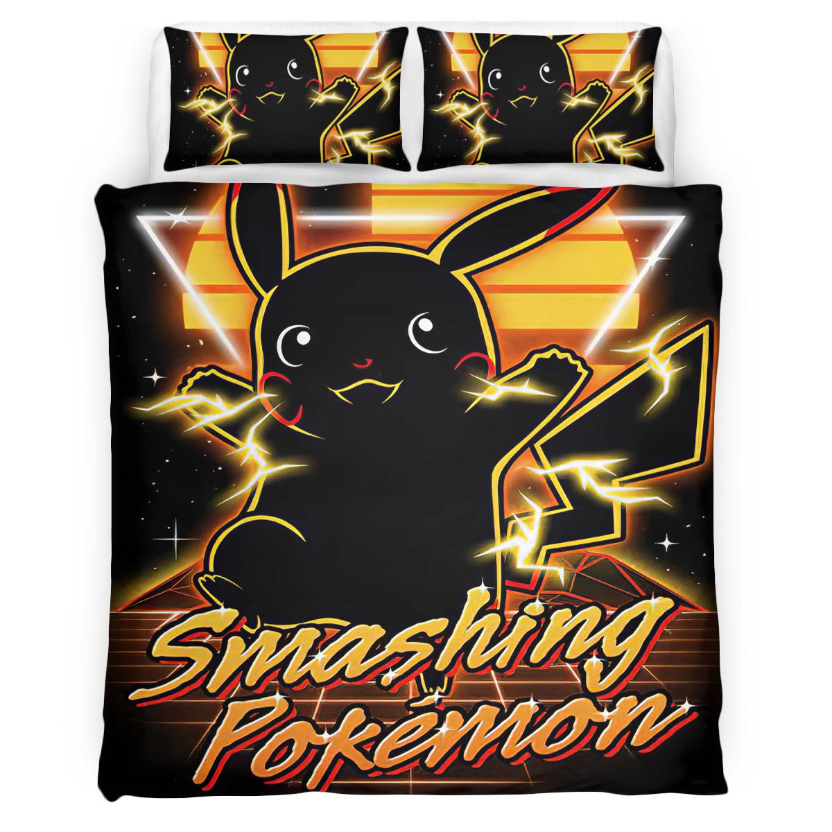 Smashing Pokemon Duvet Cover