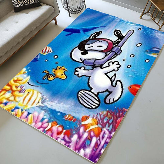 Snoopy Beagle of the deep Rug