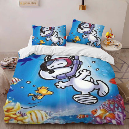Snoopy Beagle of the deep Duvet Cover 2