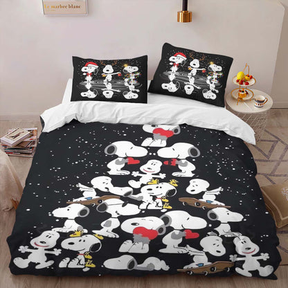 Snoopy Christmas Tree Duvet Cover 2