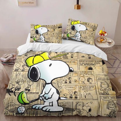 Snoopy Golf 2 Duvet Cover 2