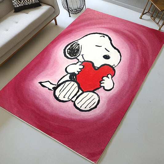 Snoopy Love Heart The Peanuts Rug