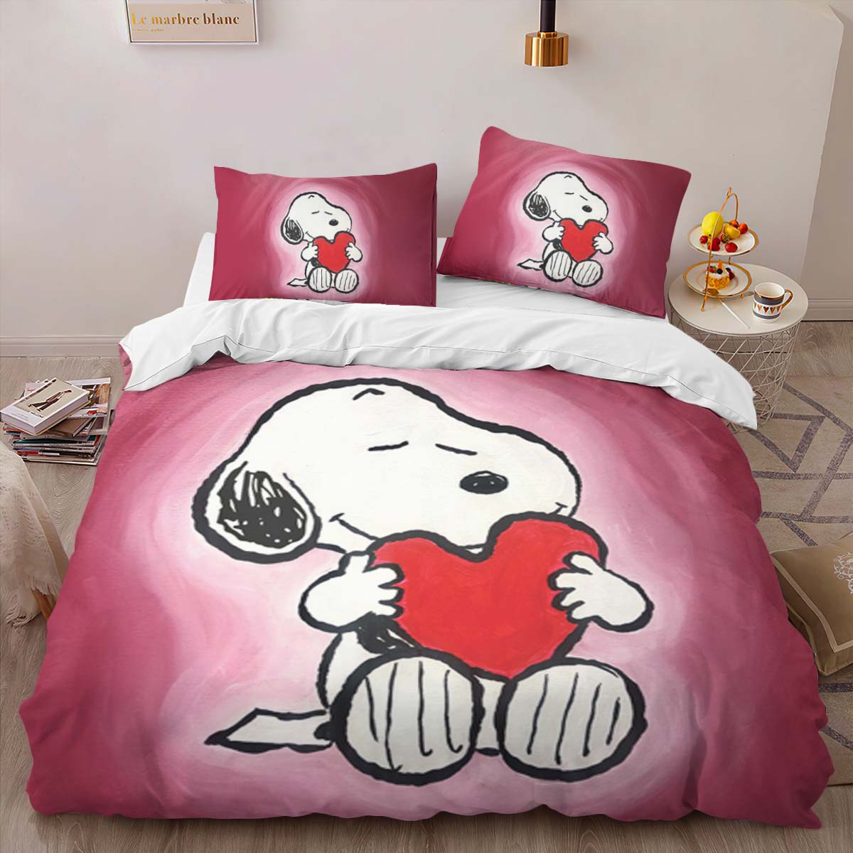 Snoopy Love Heart The Peanuts Duvet Cover 2