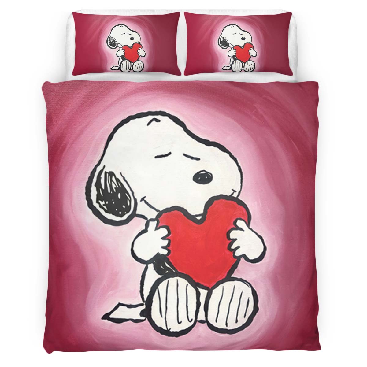 Snoopy Love Heart The Peanuts Duvet Cover