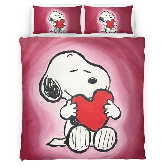 Snoopy Love Heart The Peanuts Duvet Cover