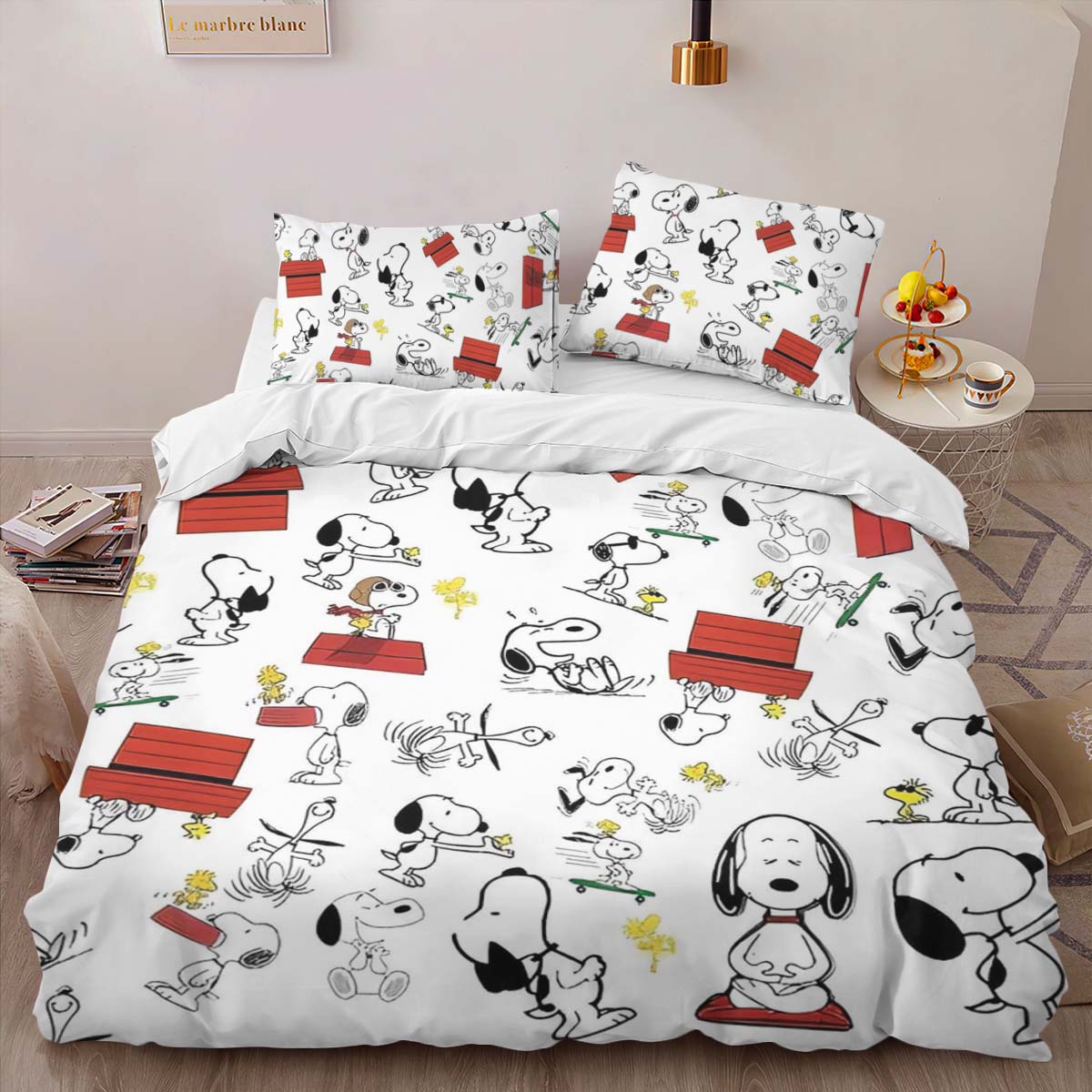 Snoopy and Woodstock 2 Duvet Cover 2