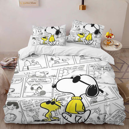Snoopy and Woodstock 3 Duvet Cover 2