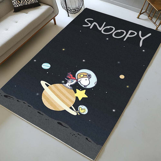 Snoopy to the moon 3 Rug