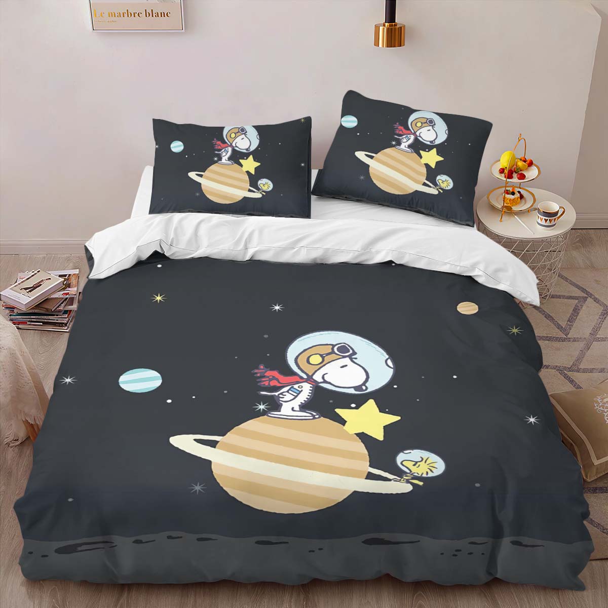 Snoopy to the moon 3 Duvet Cover 2