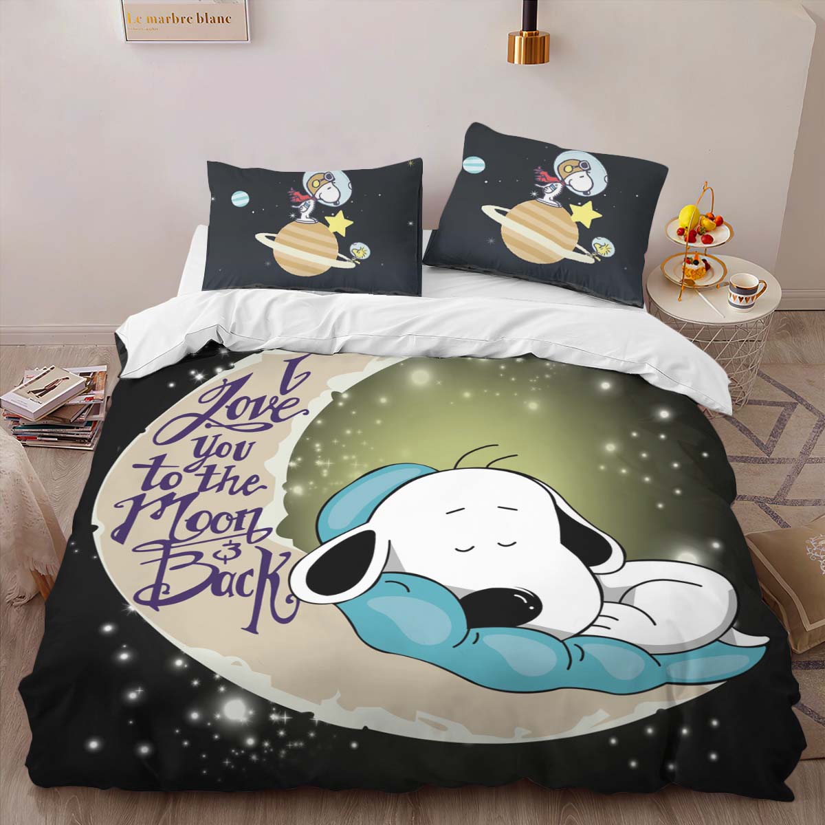 Snoopy to the moon 4 Duvet Cover 2