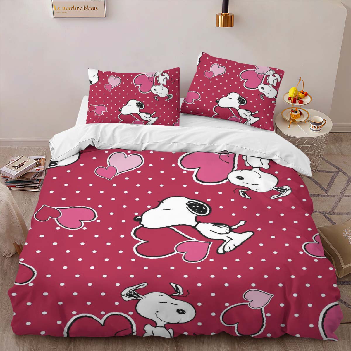Snoopy with love Duvet Cover 2