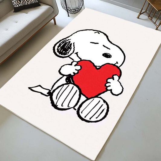 Snoopy with love heart Rug