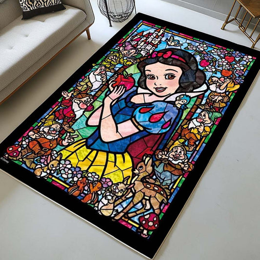 Snow White Diamond Printing 02 Rug