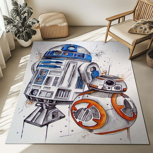 Spaceship Star Wars Robots Rug