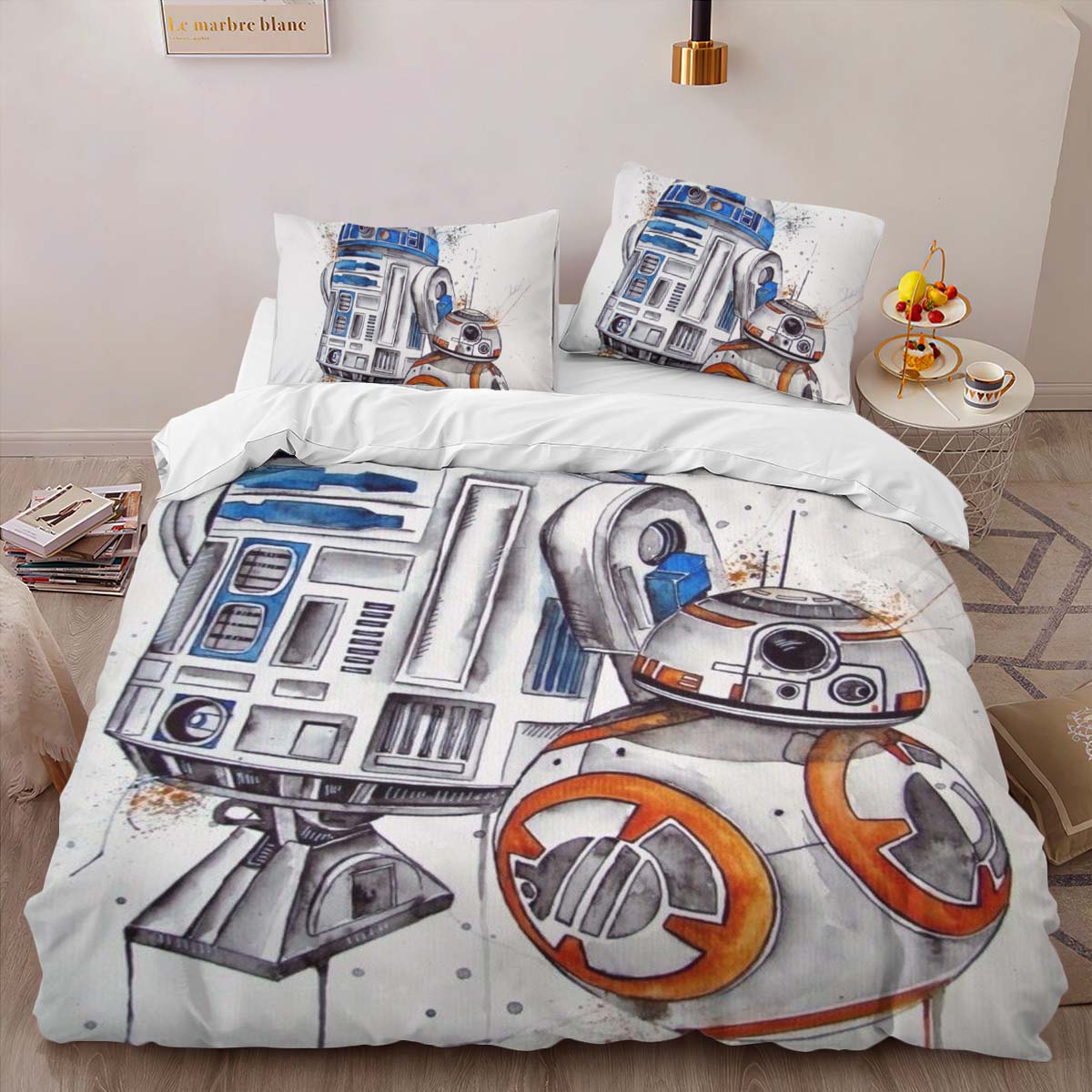 Spaceship Star Wars Robots Duvet Cover 2