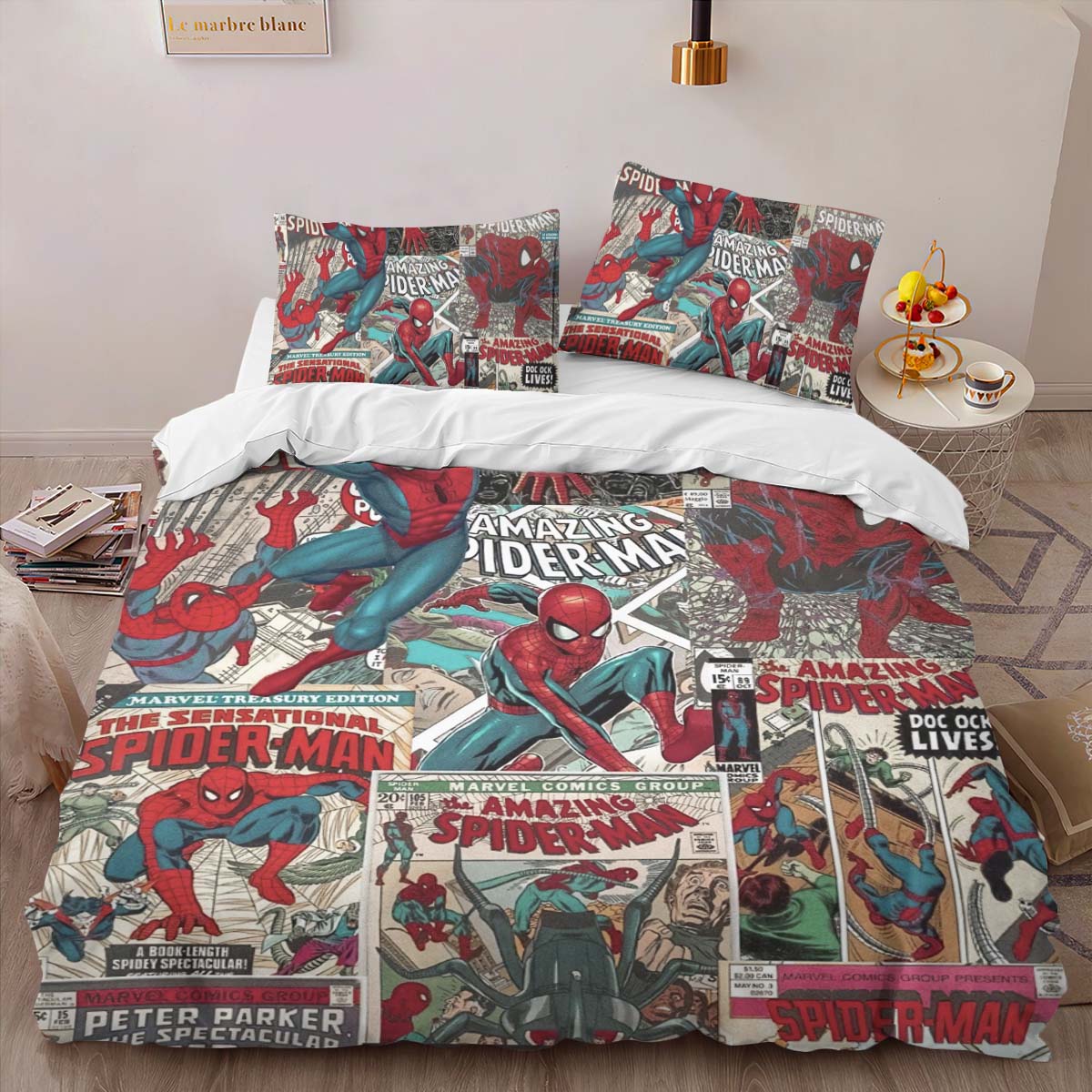 Spider-man Comics 3 Duvet Cover 2