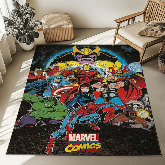 Spider-man in Marvel Comics Rug