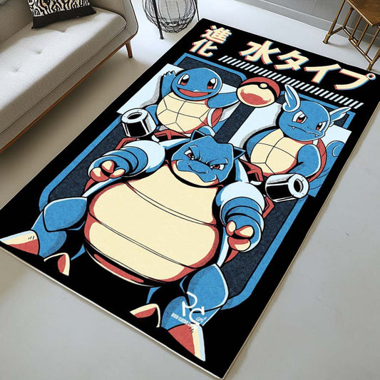 Squirtle Water Evolution Rug