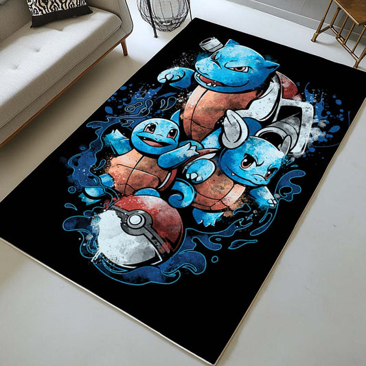 Squirtle Water Pokemon Rug