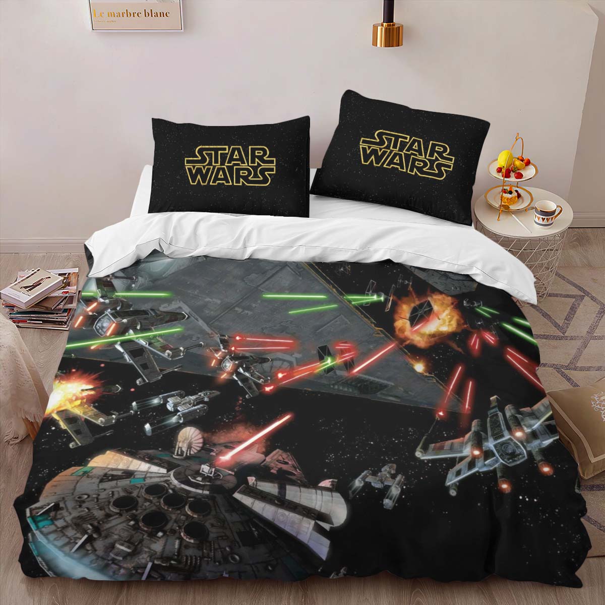 Star Wars Space Battle 2 Duvet Cover 2