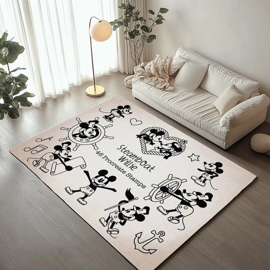 Steam Boat Mickey Mouse Rug