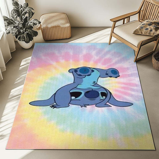 Stitch Colorful Background Rug