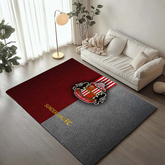 Sunderland A.F.C FC EFL Championship Leather Background Rug