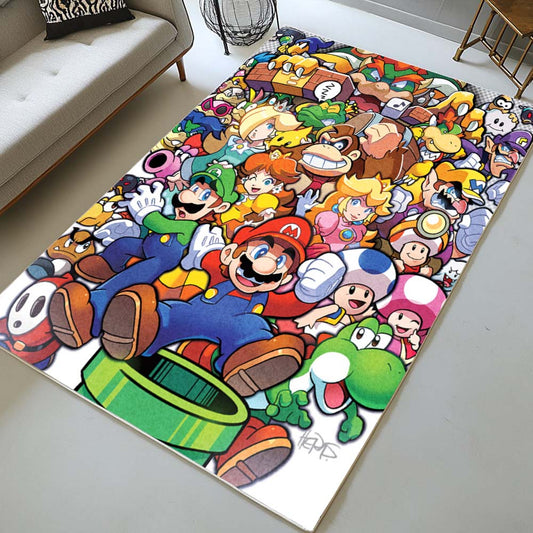 Super Mario Characters 12 Rug