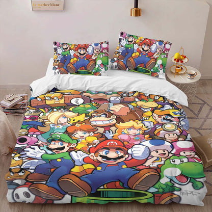 Super Mario Characters 12 Duvet Cover 2