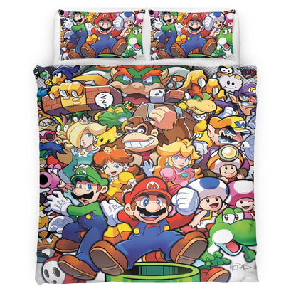 Super Mario Characters 12 Duvet Cover