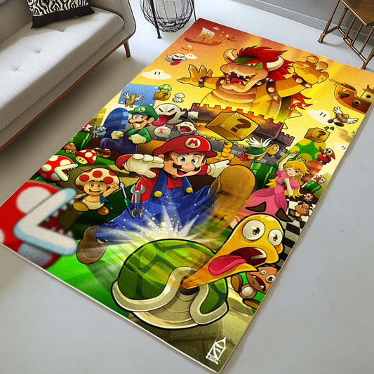 Super Mario Characters 13 Rug