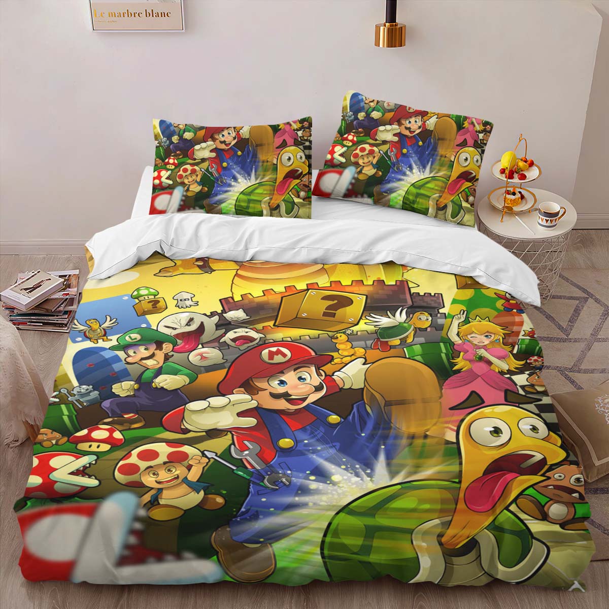 Super Mario Characters 13 Duvet Cover 2