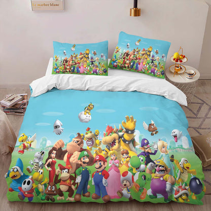 Super Mario Characters 15 Duvet Cover 2