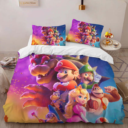 Super Mario Characters 16 Duvet Cover 2