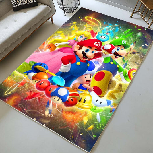 Super Mario Characters 17 Rug