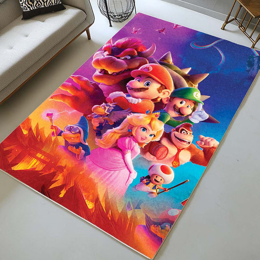 Super Mario Characters 18 Rug