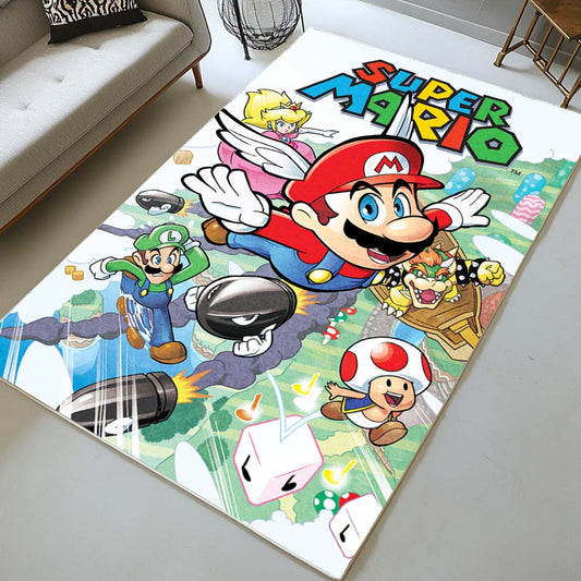 Super Mario Characters 23 Rug