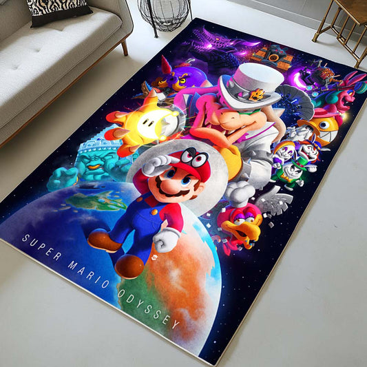 Super Mario Characters 25 Rug