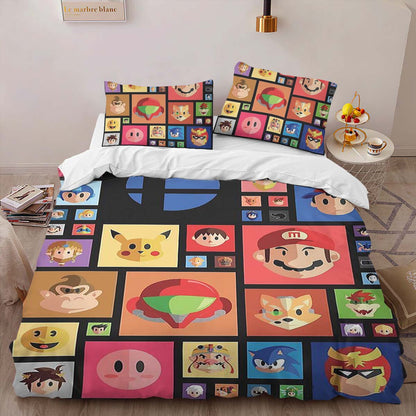 Super Mario Characters 26 Duvet Cover 2