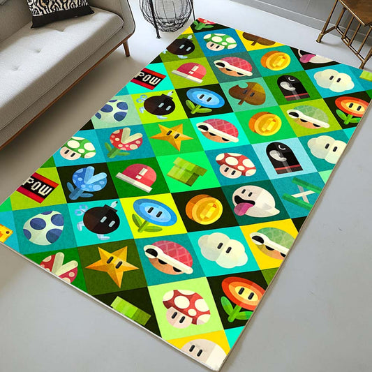 Super Mario Characters 29 Rug