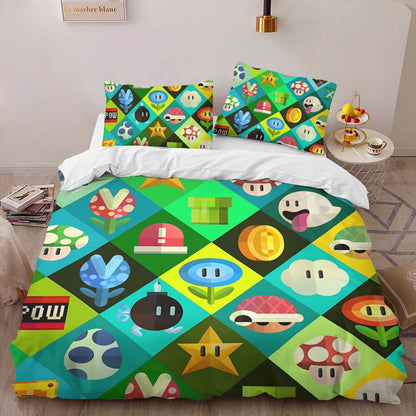 Super Mario Characters 29 Duvet Cover 2
