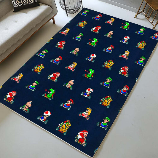 Super Mario Characters 30 Rug