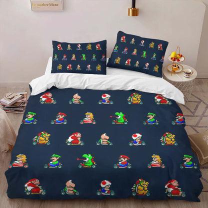 Super Mario Characters 30 Duvet Cover 2