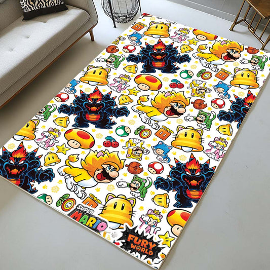 Super Mario Characters 31 Rug