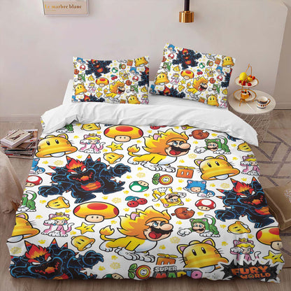 Super Mario Characters 31 Duvet Cover 2