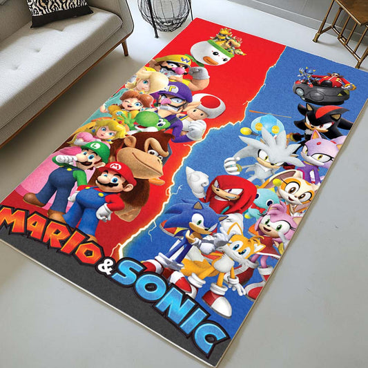 Super Mario Characters 37 Rug