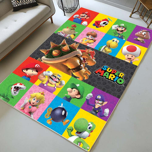 Super Mario Characters 39 Rug