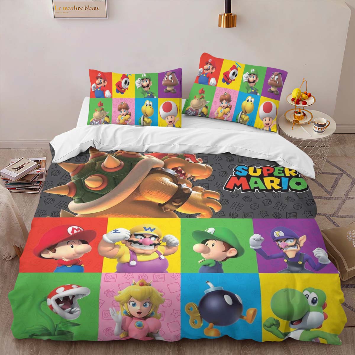 Super Mario Characters 39 Duvet Cover 2