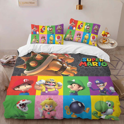 Super Mario Characters 39 Duvet Cover 2