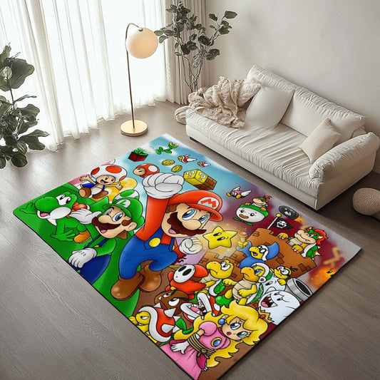 Super Mario Characters 43 Rug